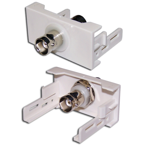 Вставка Mosaic 22.5x45 с BNC-адаптером BC-009, белая LAN-WA-LP-BNC-WH