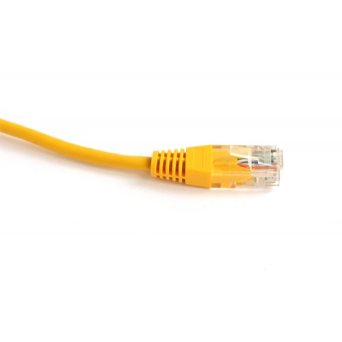 Патч-корд RJ45 TWT UTP кат 5e шнур медный 0.3 м желтый TWT-45-45-0.3-YL