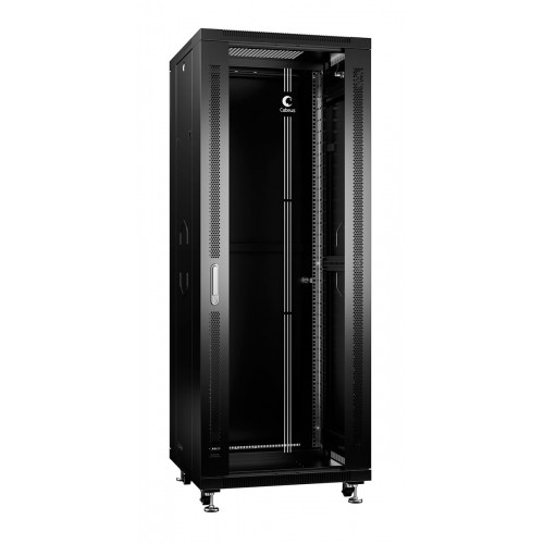 Cabeus SH-05C-32U60/60-BK Шкаф 19" 32U напольный телекоммуникационный 600x600 черный, дверь стекло SH-05C-32U60/60-BK 8558c