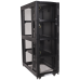 Шкаф LANMASTER DCS 42U 600x1070 мм, 4 секции, двери с перфорацией, с боковыми панелями, черный LAN-DC-CBP4-42Ux6x10