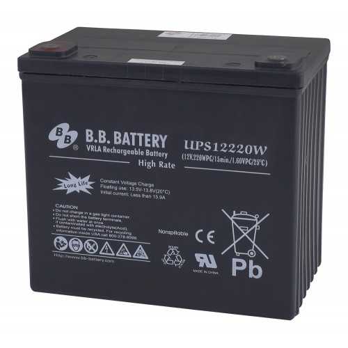 Аккумуляторная батарея В.В.Battery UPS12220W (12V 53Ah) UPS12220W