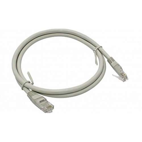 Коммутационный шнур U/UTP категория 5e PVC нг(А)-LS 3,0 м, серый DR-180011