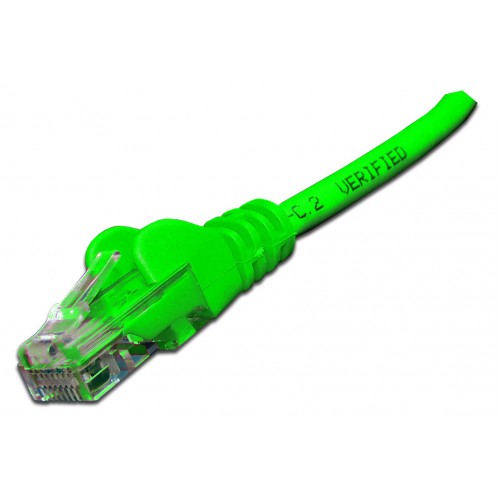 Патч-корд RJ45 UTP кат 6 шнур медный LANMASTER 0.5 м LSZH зеленый LAN-PC45/U6-0.5-GN