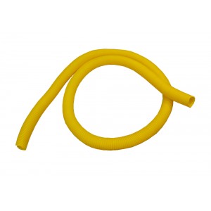 Гофротруба 38 мм для кабельного спуска, с разрезом, желтая
