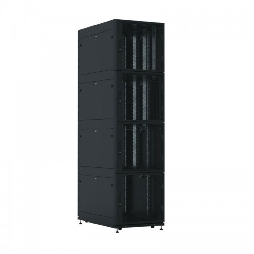 Шкаф ЦМО серверный ПРОФ напольный колокейшн 44U (600x1000) 4 секции, дверь перфор. 2 шт., в сборе ШТК-СП-К-4-44.6.10-44АА-Ч