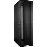 Шкаф LANMASTER DCS 48U 800x1070 мм, с перфорированными дверьми, без боковых панелей, черный