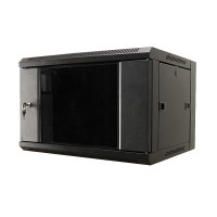 Шкаф 19" 9U настенный, 450 мм, дверь стекло, черный MDX-SH-9U60-45-GS-BK (замена MDX-CW2-9U-6х4)