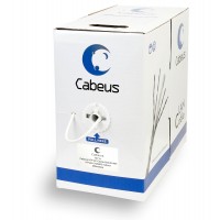 Cabeus UTP-4P-Cat.5e-SOLID-WH Кабель витая пара U/UTP кат5e 4 пары 4x2x0,50 белый 305м