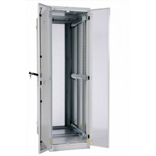 Шкаф ЦМО серверный 19 " напольный 45U (600x1200) дверь перфорированная, задние двойные перфорированные ШТК-С-45.6.12-48АА
