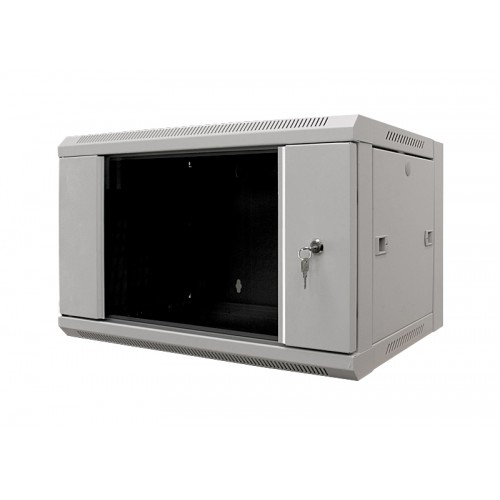 MDX-SH-6U60-60-GS-GY Шкаф серверный 19" 6U 600х600 настенный, дверь стекло, серый MDX-SH-6U60-60-GS-GY