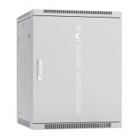 Шкаф 19" 15U 600x600 Cabeus телекоммуникационный настенный, металлическая дверь, серый, разборный