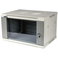 Шкаф 6U 600x800 настенный 19" TWT серии Pro, стеклянная дверь разборный