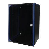 Шкаф 18U Datarex DR-600411 настенный 600х450 дверь стекло, черный