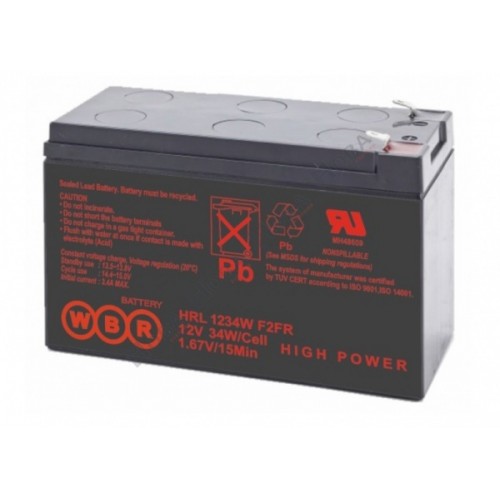 Аккумуляторная батарея WBR HRL1234WF2 (12V 9Ah) WBRHRL1234WF2