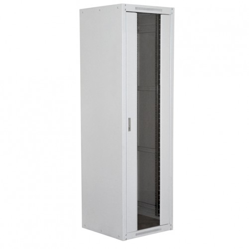 Шкаф серверный MDX Econom 42U 600x800, передняя дверь со стеклом, серый MDX-RE-42U60-80-GS-GY
