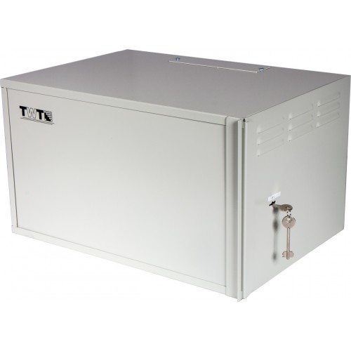 Шкаф TWT антивандальный 19" пенального типа, 6U 600x400 мм, серый TWT-CBWSF-6U-6x4-GY
