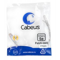 Cabeus PC-FTP-RJ45-Cat.5e-0.3m Патч-корд F/UTP, категория 5е, 2xRJ45/8p8c, экранированный, серый,PVC