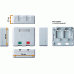 Коробка настенная на 2 кейстоуна, с защитными шторками, белая LAN-SA2/S-WH