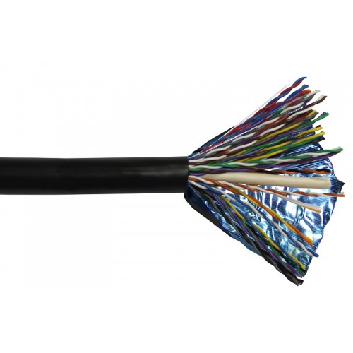 Кабель NewMax FTP, медный, 25 пар, 25AWG, Кат.5e, PE, черный, внешний, 305 метров NM-FTP5E25PR-CU-OUT